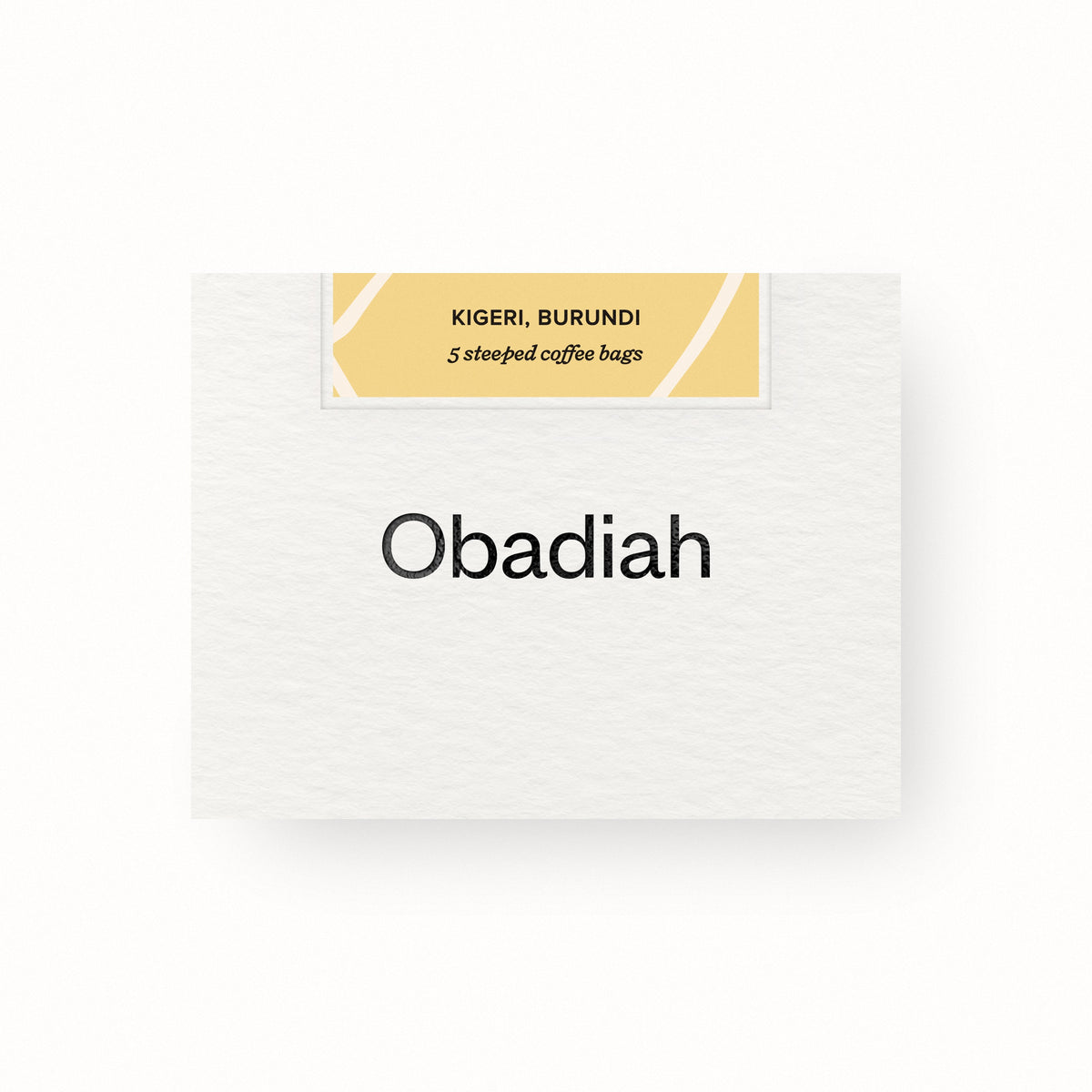 Obadiah Kigeri Steeped Coffee
