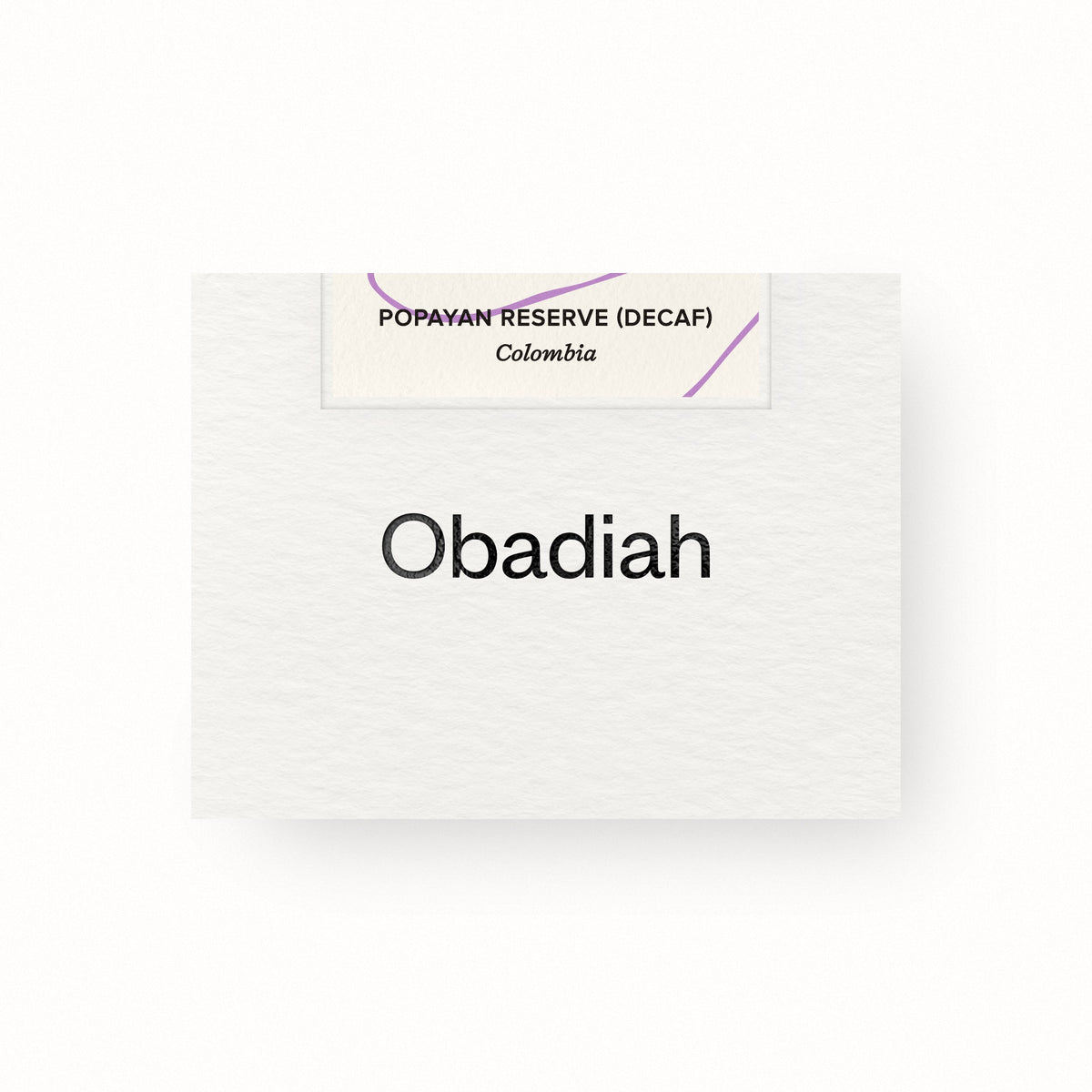 Obadiah Popayan Decaf